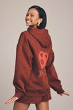 Paige Oversized Printed Hoodie & Malia Sweat Short Bundle,  - alternate image 1