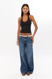 Luxe Halter Top & Low Rise Baggy Jean Bundle,  - alternate image 5
