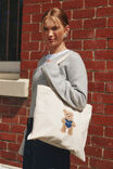 Supre Foundation Square Tote, TEDDY - alternate image 1