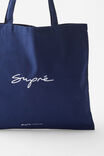 Supré Square Foundation Tote Bag, SUPRE/NAVY - alternate image 2