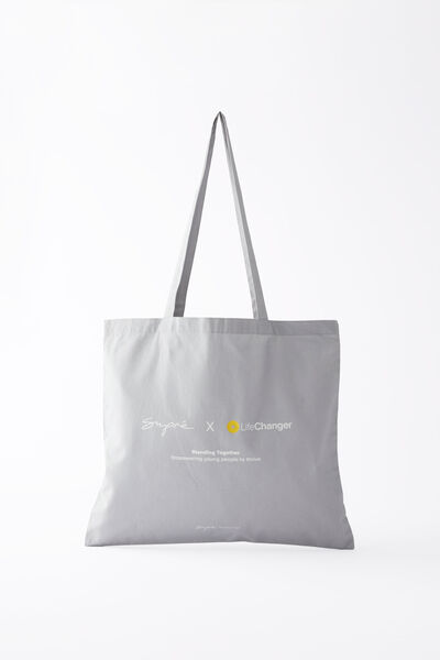 Supre Foundation X Lifechanger Square Tote Bag, BLUESTONE