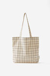 Foundation Adults Tote, BETHANY CHECK DARK OAK - alternate image 1