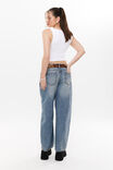 Low Rise Barrel Jean, BRONCO BLUE - alternate image 3