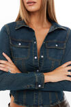 Dallas Fitted Shirt, INDIGO WASH - alternate image 4