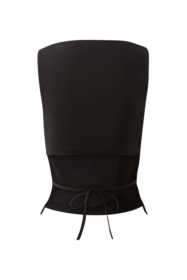Olympia Backless Tank, BLACK