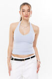 Thin Faux Croc Belt, BLACK/GOLD - alternate image 1