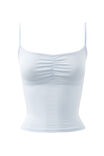 Renee Ruched Cami, MILKY BLUE - alternate image 6