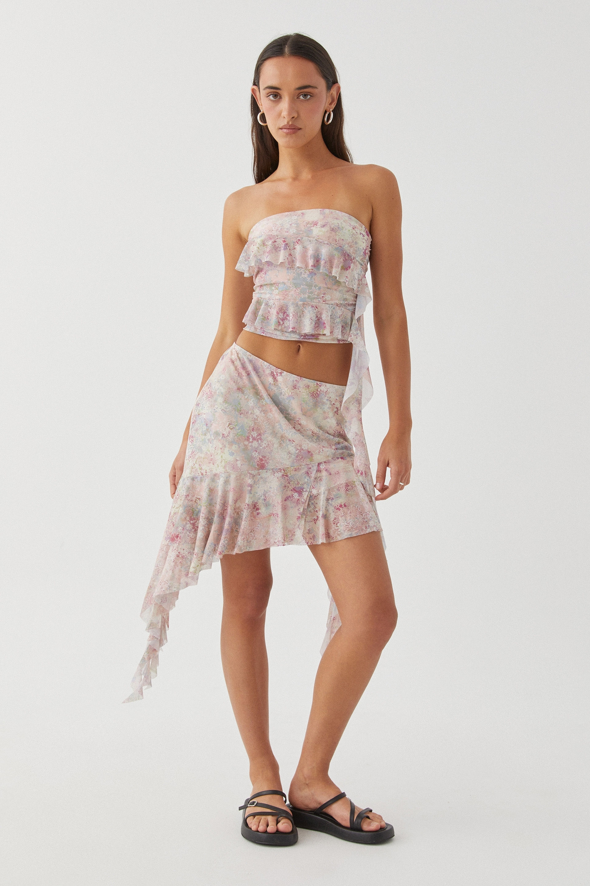 Supre mini clearance wrap frill skirt