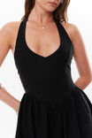 Kaylee Halter Mini Dress, BLACK - alternate image 4