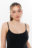Ruby Sleeveless Romper, BLACK - alternate image 4