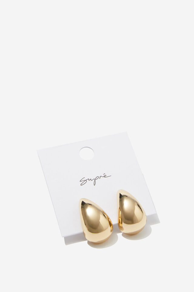 Tear Drop Earring, GOLD