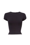 Soft Backless Tee, BLACK - alternate image 6