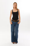Luxe Square Scoop Bodysuit, BLACK - alternate image 3