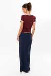 Wren Foldback Maxi Skirt, NAVY LEAGUE - alternate image 3