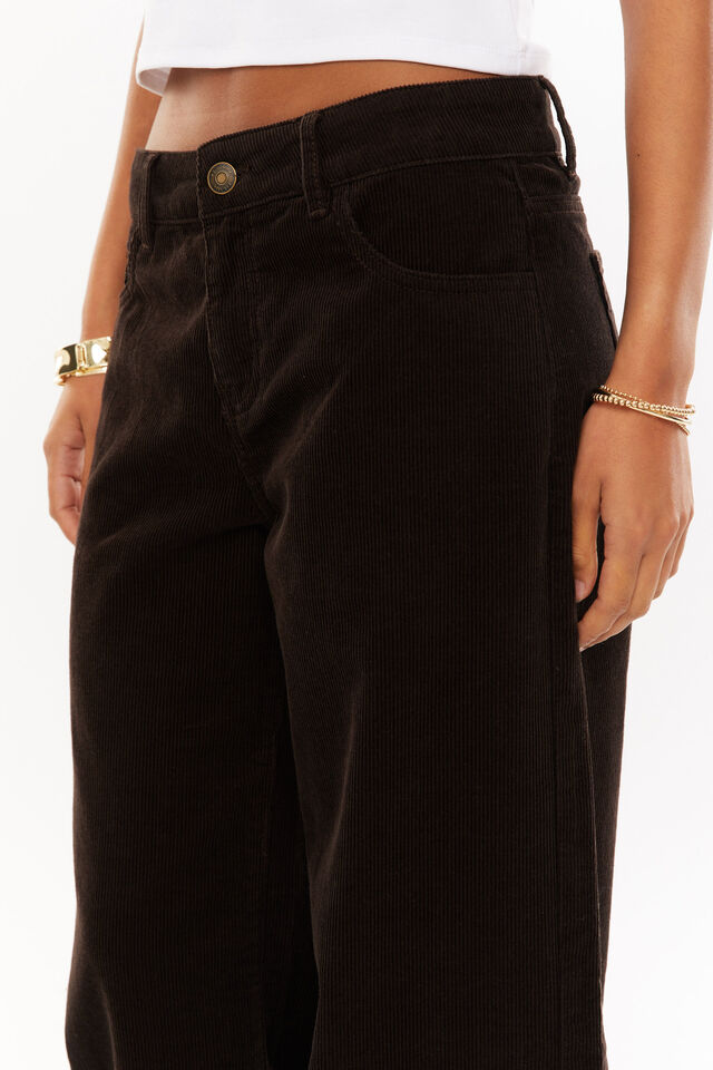Low Rise Baggy Jean, BRUNETTE BROWN CORDUROY
