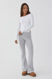 Luxe Backless Long Sleeve Bodysuit, WHITE - alternate image 4
