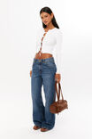 Tanelle Tie Front Knit Top, WINTER WHITE - alternate image 5