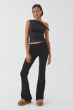 Luxe Bree Ruched Twist Top, BLACK - alternate image 2