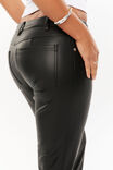 Liv Faux Leather Flare Pant, BLACK - alternate image 5