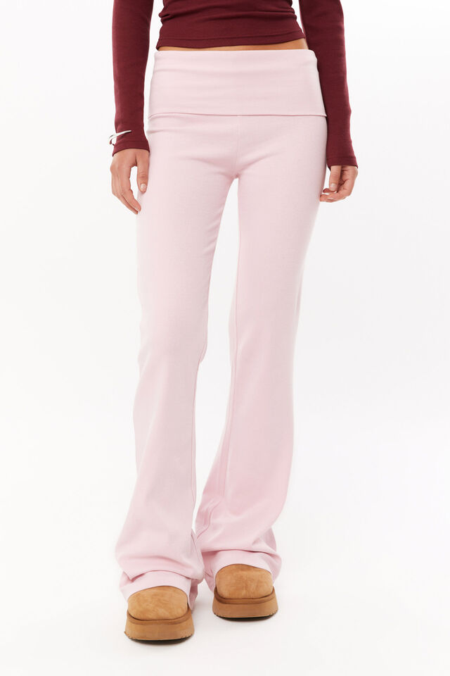 Fold Back Flare Pant, ROSETTE PINK