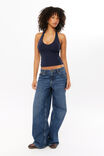 Luxe Halter Top, NIGHT NAVY - alternate image 2