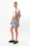 Luxe Cropped Short Sleeve Top, WHITE - alternate image 5