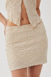 Polly Textured Mini Skirt, BEIGE BUFF - alternate image 2