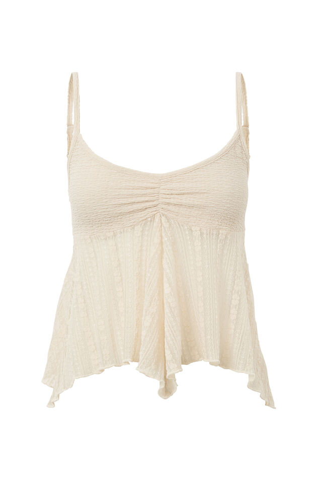 Nellie Textured Cami, VANILLA BEIGE