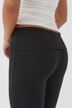 Fold Back Flare Pant, BLACK - alternate image 4