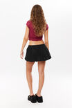 Bella Bubble Mini Skort, BLACK - alternate image 3