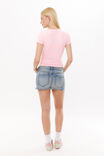 Luxe Longline Tee, BABY PINK - alternate image 3