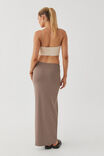 Luxe Hipster Maxi Skirt, MINK BROWN - alternate image 3
