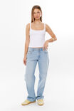 Low Rise Straight Jean, BARCELONA BLUE - alternate image 6