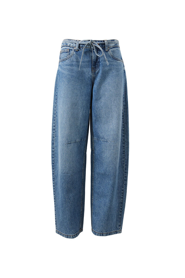 Low Rise Barrel Jean, ORLANDO BLUE