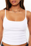 Becky Rib Tank, WHITE - alternate image 4