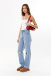 Straight Leg Ripped Jean, RIVIERA BLUE - alternate image 5