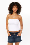 Y2k Denim Mini Skirt, BRITNEY BLUE - alternate image 2