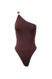 Luxe Jessica One Shoulder Bodysuit, CHOC CHERRY - alternate image 6