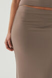 Luxe Hipster Maxi Skirt, MINK BROWN - alternate image 6