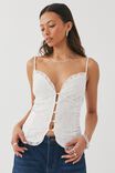 Iris Lace Cami, WHITE - alternate image 1