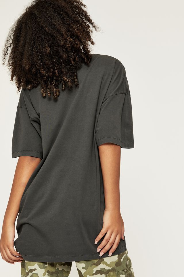 Camryn Oversized Printed T Shirt, PHANTOM/PALM DESERT