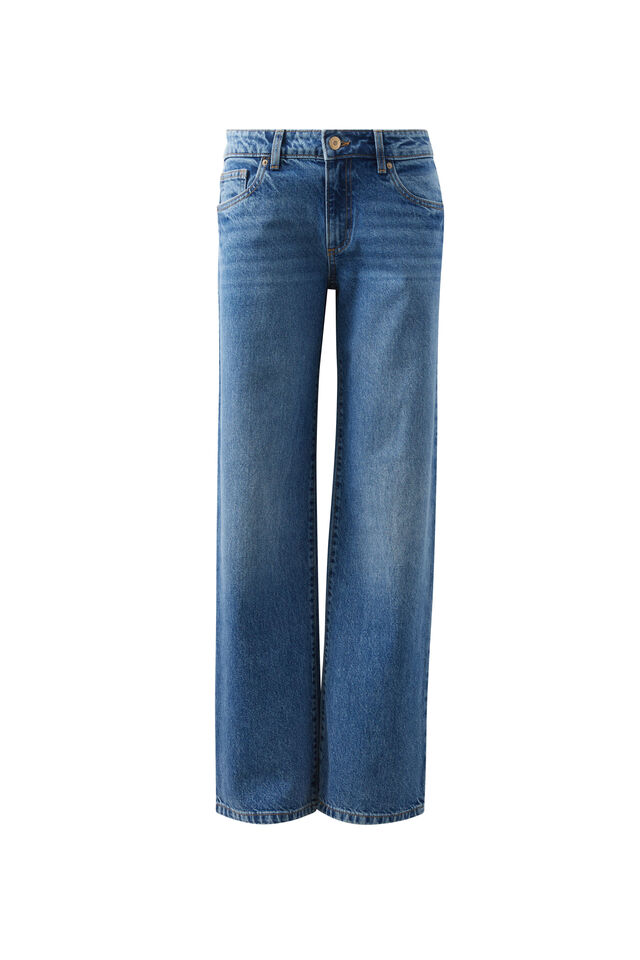 Low Rise Straight Jean, ASTRO BLUE