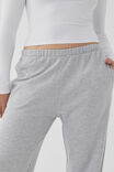 Relaxed Wide Leg Track Pant, SILVER GREY MARLE - alternate image 4