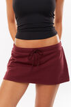 Elsie Fleece Micro Skort, DARK PLUM - alternate image 4