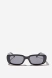 Oval Sunglasses, BLACK - alternate image 2