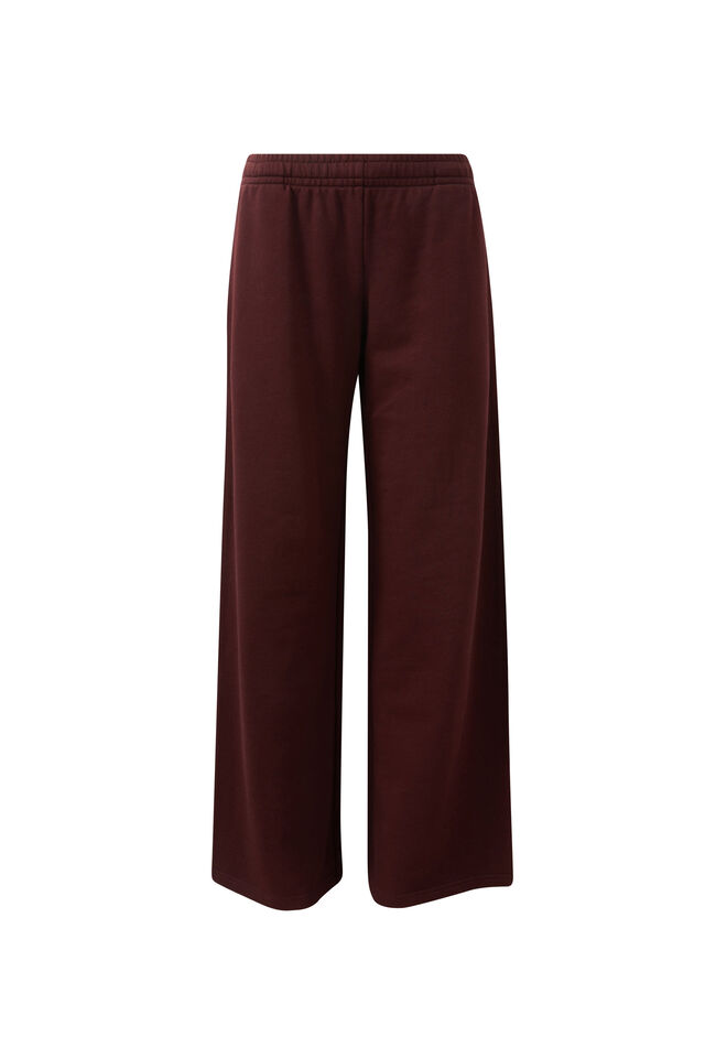 Jordyn Wide Leg Track Pant, WINTER WINE