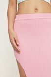 Chelsea High Split Midi Skirt, WILD ROSE