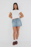 Maya Denim Mini Skirt, CANYON BLUE - alternate image 5