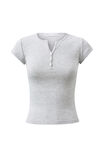 Alexis Henley Tee, GREY MARLE - alternate image 6