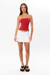 Soft Longline Tube Top, LIPSTICK RED - alternate image 2